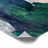 Nähen der Frau, Berthe Morisot Poster (Ecke)