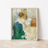 Nähen der Frau | Berthe Morisot Poster