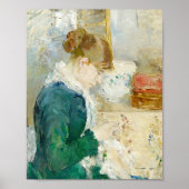 Nähen der Frau | Berthe Morisot Poster (Vorne)