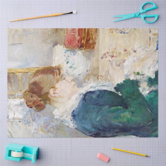 Nähen der Frau, Berthe Morisot Seidenpapier (Basteln)