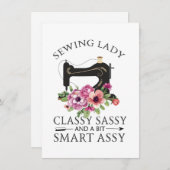 Nähen der Lady-Klasse einfach und ein bisschen cle Einladung (Vorne/Hinten)