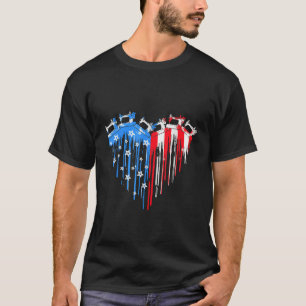 Nähen der Maschine Flag Quilter Nähen T-Shirt