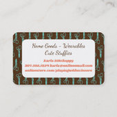 Nähen der Nadelgewinde-Scherenschere Visitenkarte (Rückseite)