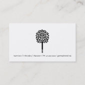 Nähen der Stickerei von Seamstress Visitenkarte (Rückseite)