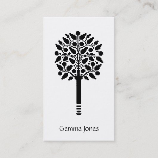 Nähen der Stickerei von Seamstress Visitenkarte (Vorderseite)