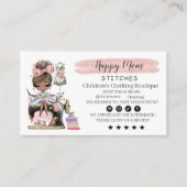 Nähen der Visitenkartenfashion-Designer Visitenkarte (Vorderseite)