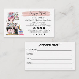 Nähen der Visitenkartenfashion-Designer Visitenkarte