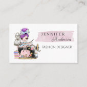 Nähen der Visitenkartenfashion-Designer Visitenkarte (Vorderseite)