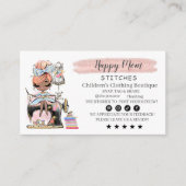 Nähen der Visitenkartenfashion-Designer Visitenkarte (Vorderseite)