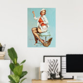 Nähen des Buttons Poster (Heimbüro)