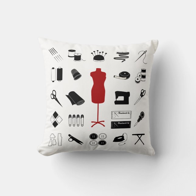 Nähen des rechten Kissens Kissen (Vorderseite)