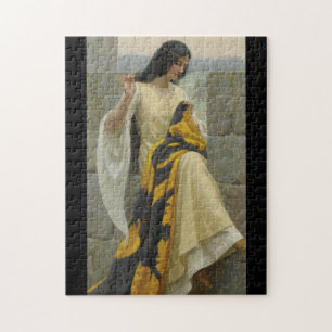 Nähen des Standards durch Edmund Leighton, C. 1911 Puzzle