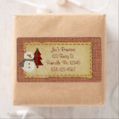 Nähen des Weihnachtsgeschenks (Insitu)