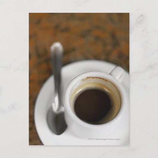 Nahen einer Tasse Kaffee 2 Postkarte (Vorderseite)