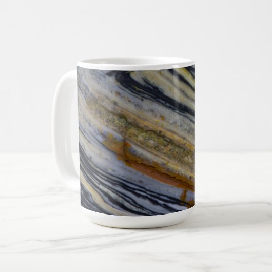 Nahen eines Striated Jasper Slab Kaffeetasse (Vorderseite Links)