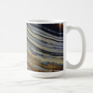 Nahen eines Striated Jasper Slab Kaffeetasse