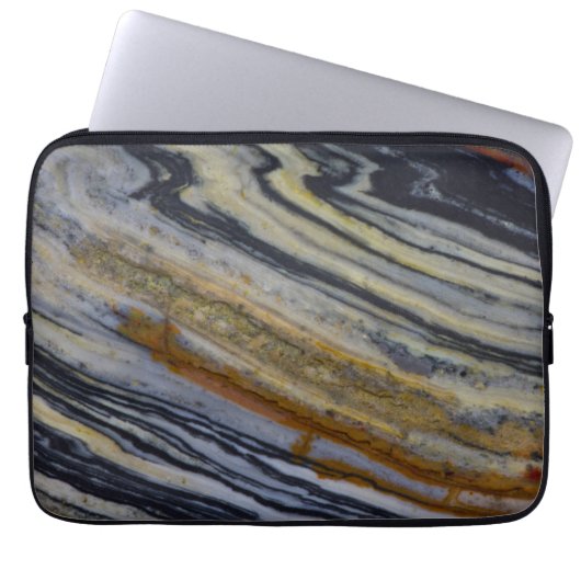Nahen eines Striated Jasper Slab Laptopschutzhülle (Vorderseite)