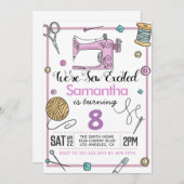 Nähen Einladung (Vorne/Hinten)