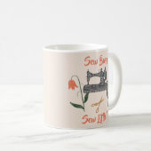 Nähen Enthusiasten nähen beschäftigt, nähen wenig  Kaffeetasse (VorderseiteRechts)