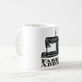 Nähen - Fabric Addict Kaffeetasse (Vorderseite Links)