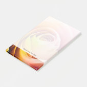 Nahen farbige Rose Petals Post-it Klebezettel (angewinkelt)