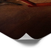 Nähen - Früher hat sie diese Maschine Liebe Poster (Ecke)