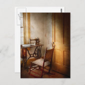 Nähen - Früher hat sie diese Maschine Liebe Postkarte (Vorne/Hinten)