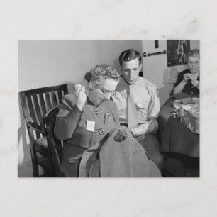 Nähen für den guten Zweck, 1943 Postkarte