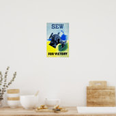 Nähen für den Sieg Poster (Küche)