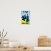 Nähen für den Sieg Poster (Küche)