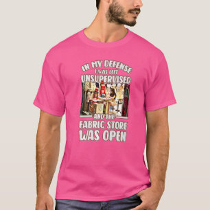 Nähen für Frauen Fabric Crazy Quilt Lady Craft 24 T-Shirt
