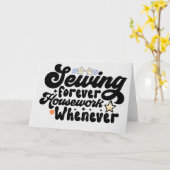 Nähen für immer karte (Gelbe Blume)