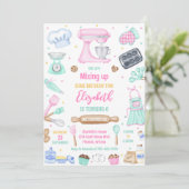 Nähen Geburtstagsfeier Einladung Mischen (Stehend Vorderseite)