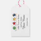 Nähen - Geschäft / Geschenkstempel Geschenkanhänger (Rückseite)