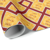 Nähen Geschenkpapier (Rolleneckpunkt)