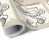 Nähen Geschenkpapier (Rolleneckpunkt)