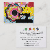 Nähen / Handmade by - Business / Einschließkarte Visitenkarte (Vorne/Hinten)