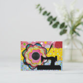 Nähen / Handmade by - Business / Einschließkarte Visitenkarte (Stehend Vorderseite)