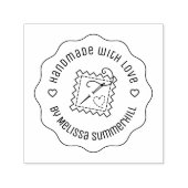 Nähen Handmade mit Liebe Wellig Permastempel (Design)