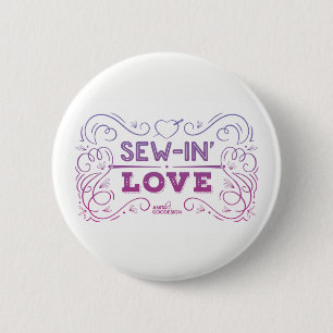 Nähen-Im Liebe-Knopf Button