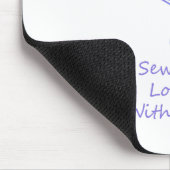 Nähen in Liebe mit Ihnen Mousepad (Ecke)