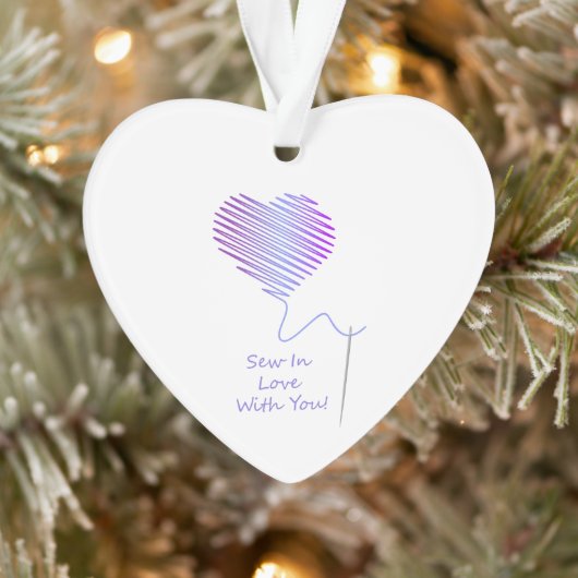 Nähen in Liebe mit Ihnen Ornament (Baum)