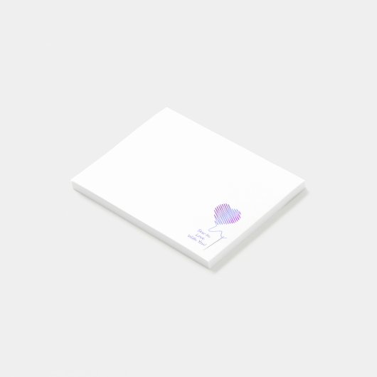 Nähen in Liebe mit Ihnen Post-it Klebezettel (angewinkelt)