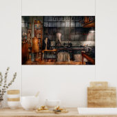 Nähen - Industrie - Qualitäts-Wäsche Poster (Küche)