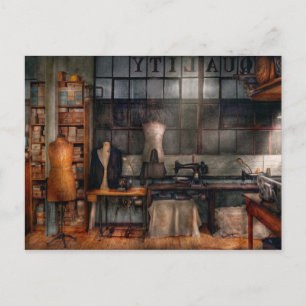 Nähen - Industrie - Qualitätswäsche Postkarte