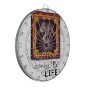 Nähen ist mein Leben Dartscheibe (Vorderseite Links)