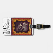 Nähen ist mein Leben Gepäckanhänger (Vorderseite horizontal)