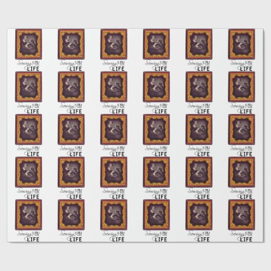 Nähen ist mein Leben Geschenkpapier (Flach)