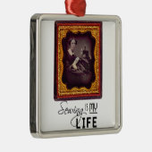 Nähen ist mein Leben Ornament Aus Metall (Rechts)