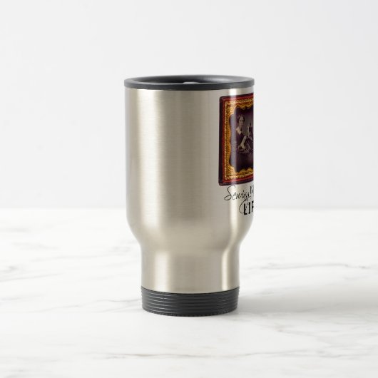 Nähen ist mein Leben Reisebecher (Mittel)